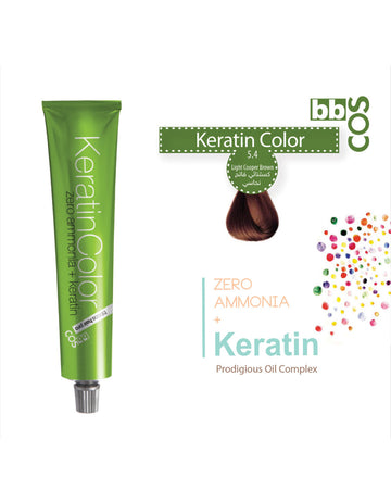 Keratin Hair Color 100 ml 5.4